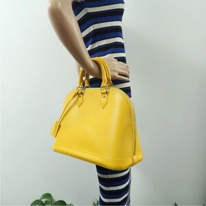 Louis Vuitton Yellow Satchel Bag